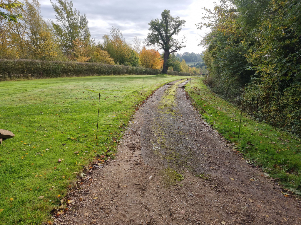 This is a large driveway which is just about to have a tar and chip driveway installed on by Ipswich Driveway Solutions